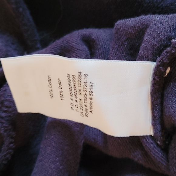 TNA black long sleeve terry cloth top XXS - Picture 7 of 7